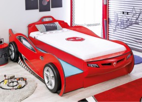 CARBED Кровать-машина Coupe с выдвижной кроватью Red 20.03.1306.00 в Дудинке - dudinka.katalogmebeli.com | фото