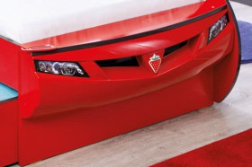 CARBED Кровать-машина Coupe с выдвижной кроватью Red 20.03.1306.00 в Дудинке - dudinka.katalogmebeli.com | фото 2