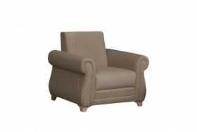 Кресло для отдыха "Порто" (велюр киви латте / микровельвет крем) в Дудинке - dudinka.katalogmebeli.com | фото