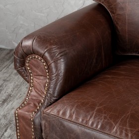 Кресло кожаное Лофт Аристократ (ширина 1100 мм) в Дудинке - dudinka.katalogmebeli.com | фото 5