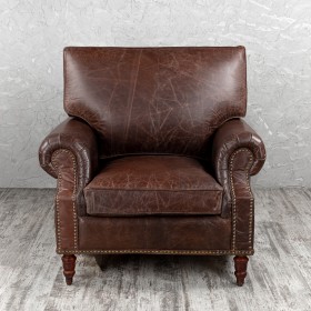 Кресло кожаное Лофт Аристократ (ширина 1100 мм) в Дудинке - dudinka.katalogmebeli.com | фото 8