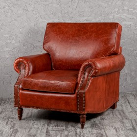 Кресло кожаное Лофт Аристократ (кожа буйвола) в Дудинке - dudinka.katalogmebeli.com | фото