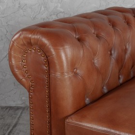 Кресло кожаное Лофт Честер (кожа) в Дудинке - dudinka.katalogmebeli.com | фото 3
