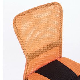 Кресло компактное BRABIX Smart MG-313 (черный, оранжевый) в Дудинке - dudinka.katalogmebeli.com | фото 4