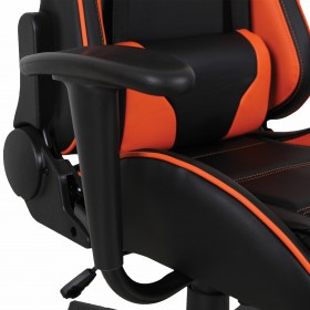 Кресло компьютерное BRABIX GT Racer GM-100 (черный, оранжевый) в Дудинке - dudinka.katalogmebeli.com | фото 3
