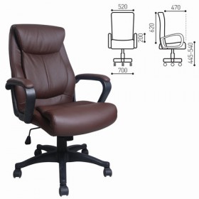 Кресло офисное BRABIX Enter EX-511 (коричневый) в Дудинке - dudinka.katalogmebeli.com | фото 1