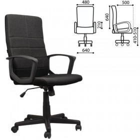 Кресло офисное BRABIX Focus EX-518 (черный) в Дудинке - dudinka.katalogmebeli.com | фото