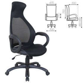 Кресло офисное BRABIX Genesis EX-517 (черное) в Дудинке - dudinka.katalogmebeli.com | фото