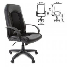 Кресло офисное BRABIX Strike EX-525 (черный) в Дудинке - dudinka.katalogmebeli.com | фото