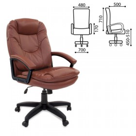 Кресло офисное BRABIX Trend EX-568 (коричневый) в Дудинке - dudinka.katalogmebeli.com | фото
