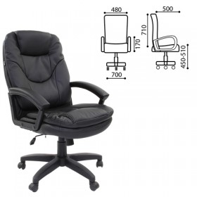 Кресло офисное BRABIX Trend EX-568 (черный) в Дудинке - dudinka.katalogmebeli.com | фото