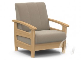 Кресло для отдыха Омега (бук лак/CATANIA LATTE) в Дудинке - dudinka.katalogmebeli.com | фото