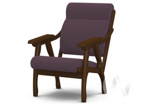 Кресло Вега-10 (орех лак/ULTRA PLUM) в Дудинке - dudinka.katalogmebeli.com | фото 1