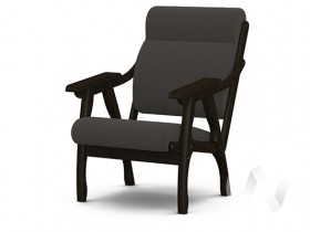 Кресло Вега-10 (венге лак/ULTRA GRAFIT) в Дудинке - dudinka.katalogmebeli.com | фото 1