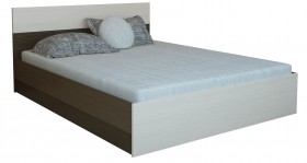 Кровать 0,8м Юнона с настилом (Венге / Дуб) в Дудинке - dudinka.katalogmebeli.com | фото 2