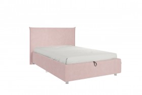 Кровать 1,2 Квест (Нежно-розовый велюр/под-мех) в Дудинке - dudinka.katalogmebeli.com | фото