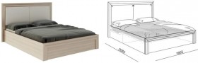 Кровать 1,6 Глэдис (М32) с подъемным механизмом Распродажа в Дудинке - dudinka.katalogmebeli.com | фото 2