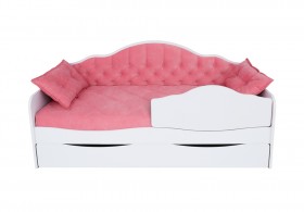 Кровать 170 серии Иллюзия Лайт 1 ящик 89 Розовый (подушки) в Дудинке - dudinka.katalogmebeli.com | фото 1