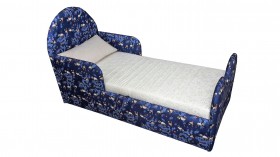 Кровать детская Соня (Печать Панда синий., 1 категория) в Дудинке - dudinka.katalogmebeli.com | фото