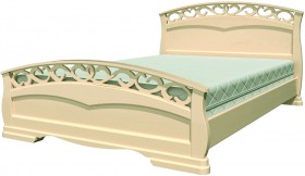 Кровать Грация-1 из массива сосны 1600*2000 Белый античный в Дудинке - dudinka.katalogmebeli.com | фото 17