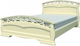 Кровать Грация-1 из массива сосны 1600*2000 Белый античный в Дудинке - dudinka.katalogmebeli.com | фото 20