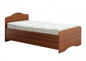 Кровать одинарная 900-1 без матраса (круглые спинки) Орех Таволато в Дудинке - dudinka.katalogmebeli.com | фото 1