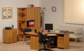 Мебель для персонала Рубин 42 Светлый миланский орех в Дудинке - dudinka.katalogmebeli.com | фото 2
