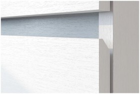Модульная система "Токио" Пенал двухстворчатый Белый текстурный / Белый текстурный в Дудинке - dudinka.katalogmebeli.com | фото 3