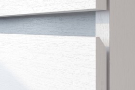 Модульная система "Токио" Тумба прикроватная Белый текстурный / Белый текстурный в Дудинке - dudinka.katalogmebeli.com | фото 4
