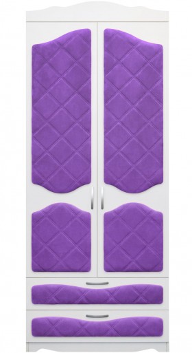 Шкаф 2-х створчатый с ящиками серии Иллюзия 32 Фиолетовый в Дудинке - dudinka.katalogmebeli.com | фото