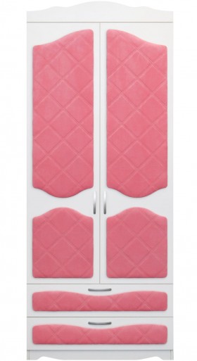 Шкаф 2-х створчатый с ящиками серии Иллюзия 89 Розовый в Дудинке - dudinka.katalogmebeli.com | фото