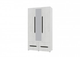 Шкаф 3-х створчатый с ящиками и зеркалом Вега (Прованс) в Дудинке - dudinka.katalogmebeli.com | фото
