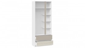 Шкаф для одежды комбинированный «Сканди» Дуб Гарден/Белый/Глиняный серый в Дудинке - dudinka.katalogmebeli.com | фото 2