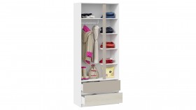Шкаф для одежды комбинированный «Сканди» Дуб Гарден/Белый/Глиняный серый в Дудинке - dudinka.katalogmebeli.com | фото 3