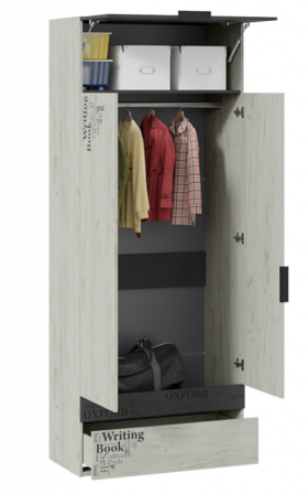 Шкаф комбинированный для одежды «Оксфорд-2» в Дудинке - dudinka.katalogmebeli.com | фото 2