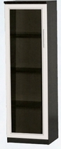 Шкаф нижний со стеклодверью ДЛЯ ГОСТИНОЙ ШНС-450 Венге/Дуб выбеленный в Дудинке - dudinka.katalogmebeli.com | фото