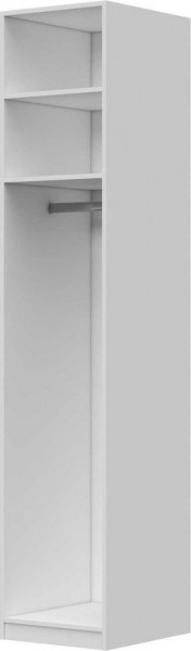 Шкаф ШР-1 зеркало, левый, Вива (Белый/Белый глянец/Платина) в Дудинке - dudinka.katalogmebeli.com | фото 3