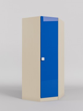 Шкаф угловой (угловая секция) Скай люкс (Синий/корпус Клен) в Дудинке - dudinka.katalogmebeli.com | фото
