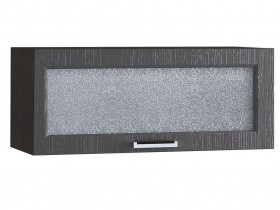 Шкаф верхний горизонтальный со стеклом 800, ШВГС 800 (Клен серый/корпус венге) в Дудинке - dudinka.katalogmebeli.com | фото