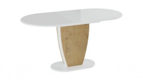 Стол обеденный «Монреаль» Тип 1 (Белый глянец/Бунратти) в Дудинке - dudinka.katalogmebeli.com | фото 2