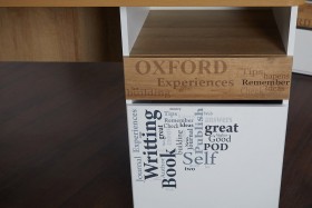 Стол с ящиками «Оксфорд» (Ривьера/Белый с рисунком) в Дудинке - dudinka.katalogmebeli.com | фото 9