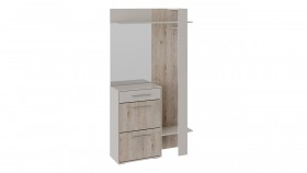 Шкаф для одежды «Нуар» тип 1 Фон серый/Дуб сонома в Дудинке - dudinka.katalogmebeli.com | фото 2